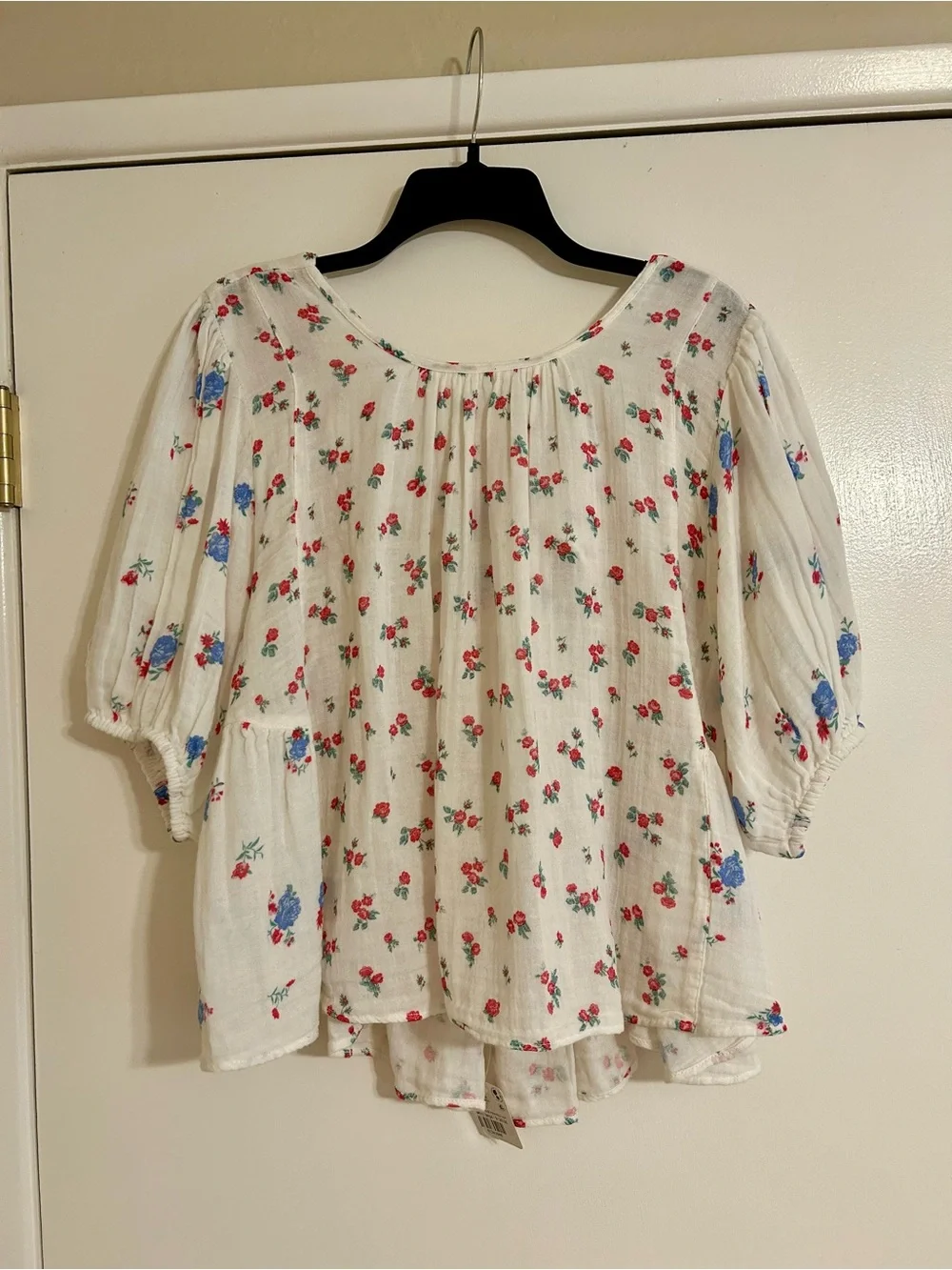 NWT Free People Chloe Printed Top